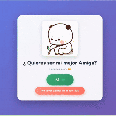 ¿Quieres ser mi mejor amiga?